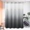 Ecoehoe Tenda da doccia in tessuto senza ganci, 180,3 x 200,7 cm, con fodera in poliestere a scatto con magneti, qualità alberghiera, colore grigio sfumato