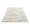 Teppich Shaggy Hochflor - Streifen-Muster 240x340 cm Creme Multi - Moderne Wohnzimmer-Teppiche