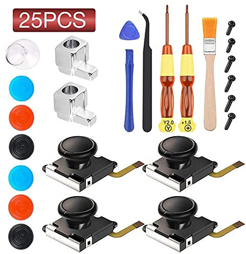 DealMux Joycon Joystick ricambio analogico, compatibile con Switch Joy con controller, kit di riparazione