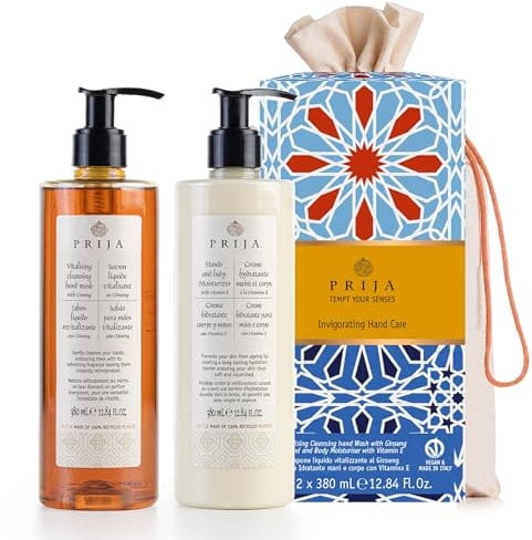 Prija Everyday Treatment Geschenkset mit vitalisierender Handwäsche mit Ginseng und Hand