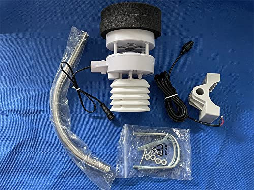 MISOL WS80 6-in-1 Ultrasonic Weather Station - Wind Speed, Wind Direction, Temperature, Humidity, UV Index, Light - 433 MHz - No Display