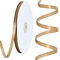 Toniful Satinband, dünnes, einfarbiges Satinband für Geschenkverpackungen, Basteln, Haarschleifen, Hochzeitsdekoration, Einladungskarten, Blumensträuße, 2,5 cm x 91 m, Gold