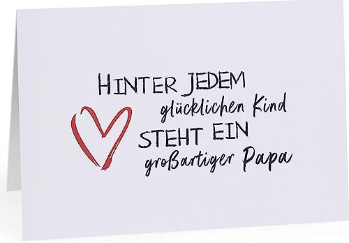 CL&MH Karte Papa | Toller Papa zum Vatertag | Vatertagskarte für Papa – Postkarte für Papa von Sohn oder Tochter | Papa Geburtstagskarte | Vaterkarte von Kids