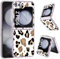 Coque en silicone souple TPU Galaxy Z Flip 5 5G pour Samsung Galaxy Z Flip 5 Léopard Ultra Mince Mince Z Flip 5 Slim Cases Transparente Smartphone Case pour Samsung Z Flip 5 Handy 6,7 (Doré)