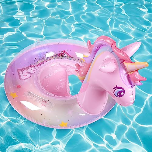 Flintronic Flotador Bebé, Anillo de Natación Inflable para Bebé, Asiento de la Piscina para Niños, Flotador Anillo de Natación de Entrenamiento para Bebés, para Bebés/Niños/Niñas 8 Meses - 5 años