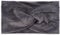 styleBREAKER women velvet-look headband with twist knot, hairband 04026040, Colour:Grey