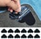 Xumann 12PCS Carpet Gripper for Rug on Top of Carpets Rugs Grippers Tape Laminate Wooden Floor Grip Stickers Anti non Slip Stop Moving