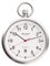 REGENT Herren Taschenuhr Edelstahl 43 MM Quarz Weißes Zifferblatt Arabische Zahlen Datum P-778