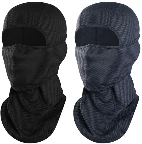 WTACTFUL Sturmhaube Balaclava Skimaske für Outdoorsports Radfahren, Motorrad Fahren, Snowboarden, Skifahren Winddicht Warm Gesichtshaube Herren/Damen Schwarz+Blau