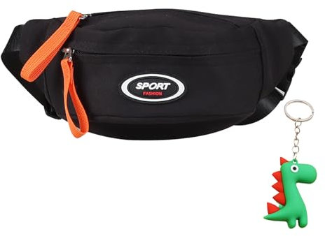 Bauchtasche Kinder Bauchtasche Schwarz Kinder Gürteltasche Jungen Brustbeutel Jungen Mit Dinosaurier-AnhäNger