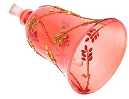 Alipis Weihnachtsglocke Aus Glas Empfangsglocke Für Tisch Laute Handglocke Für Restaurant Klare Klangglocke Für Veranstaltungen Weihnachten-Geschenkidee