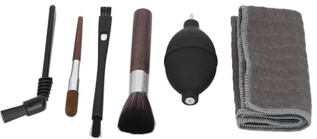 Espressobürste, 6-teiliges Kaffeemaschinen-Bürsten-Set, Kaffeebürsten, Luftgebläse und Reinigungstuch, Espressomaschinen-Reiniger für Back- oder Teesets