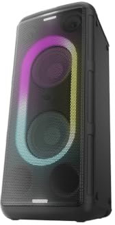 Panasonic SC-TMAX45E-K Altoparlante Sistema Audio ad Alta Potenza con Bluetooth, 1000W, Luci Integrate, USB, Ingresso Ottico per TV, Ingressi Chitarra e Microfono per Karaoke, Nero
