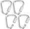 M METERXITY 4-Pack Quick Chain Link Connector, M8 5/16 316 Stainless Steel Triangle Locking Repair Chain Links for Swing/Camping/Hiking/Backpack, Twist Key Ring Screw Chain Link [Silver]