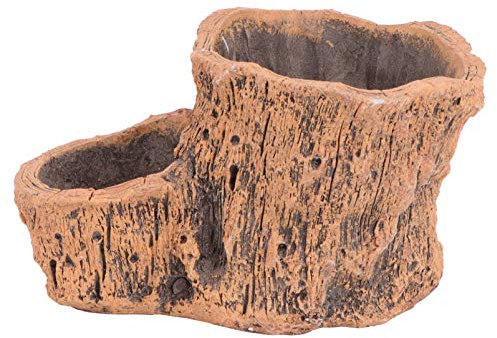 Happyyami 1pezzi Fioriera Creativa Cemento Per Piante Grasse Design Elegante Con Doppie Aperture Per Decorazione Interna Ed Esterna Leggera e Durevole Perfetta Per Casa e Ufficio