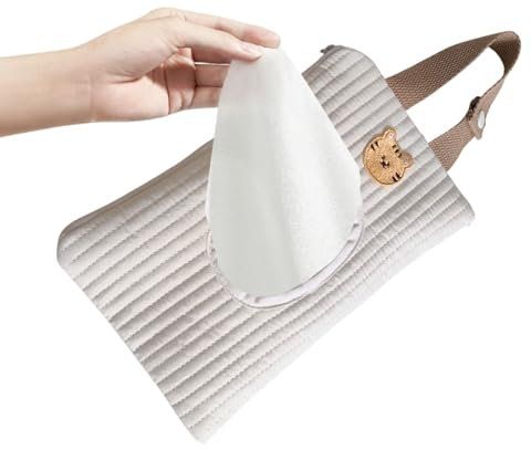 Mivceklw wiederverwendbare Baby- -Inhalter, Baby Wipe Halter Reise - Papiergewebe Spender trocknet nachfüllbare Koffer,Staubpapier Handtuchbehälter, Beutel