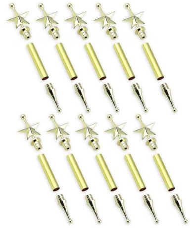 Geieold DIY Woodturning Christmas Tree Ornament Kit, 10 Set Pack for Tree Hanging Craft Projects