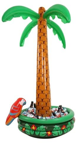 Refroidisseur de glace de palmiers - Décoration de fête gonflable piscine ou accessoire tropical amusant | Accessoires hawaïens, jouet flottant palmier Événements d'été en plein air