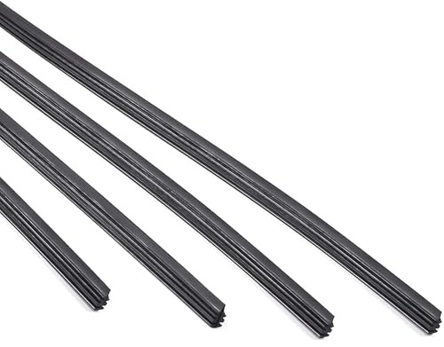 4 Pcs Windscreen Wipers Refills,28-Inch Frameless Rubber Wiper Blade Refills,Flexible Adjustable Durable Rear Wiper Blade Refill,Frameless Replacement Windshield for Most Cars,Trucks,Vehicle Vans