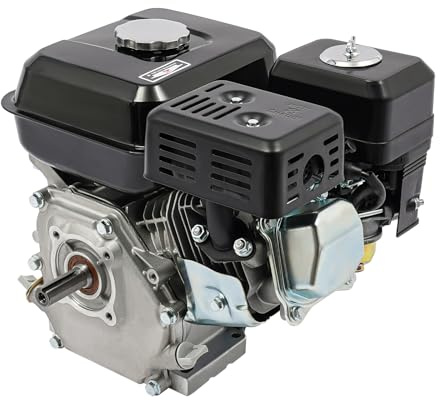 TCICOP 7,5 PS 4 Takt 212CCM Benzinmotor, Rasenmäher Motor Manuell Niedriger Kraftstoffverbrauch, Go Kart mit Motor Benzin, Luftkühlung, Geeignet für Pumpen und Mini-Bodenfräsen