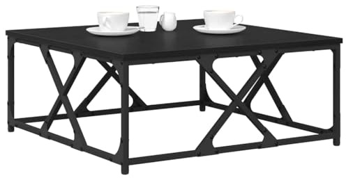 vidaXL Couchtisch Schwarz Eichen-Optik 70 x 70 x 30 cm Holzwerkstoff