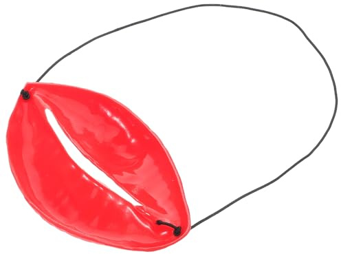 ORFOFE Große Rote Lippen Scherzartikel Hochzeits Requisiten Cosplay Zubehör für Trauzeugen Partyspaß