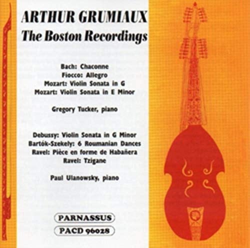 ARTHUR GRUMIAUX BOSTON RECORDINGS