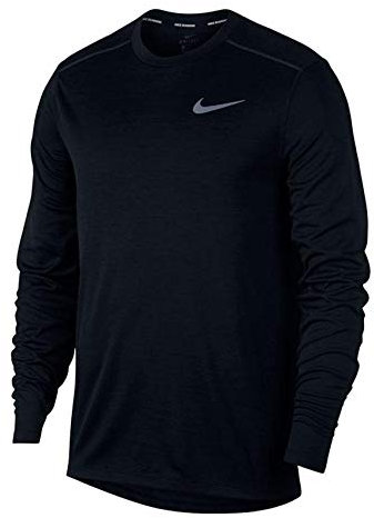 Nike Men Pacer Crew Long-Sleeve Top - Black, Large