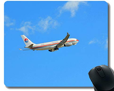 Mauspad mit genähtem Rand, Auto Airbus A330 Laptop Mauspad Gaming Mouse Pad