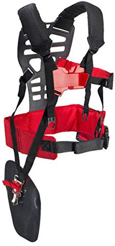 RA Double Shoulder Strap Pro with Waist Pad and Safety Quick Release Trimmer Brushcutter Shoulders Harness for Echo, Stihl, Tanaka, Shindaiwa