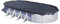 Gre CIPROV731P - Cubierta de Invierno Premium para Piscinas Ovaladas de 730x375 cm, 180 g/m2, Cobertor de Piscina para Proteger el Agua de la Piscina