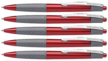 Schneider Loox Druck-Kugelschreiber (5 Stück rot)