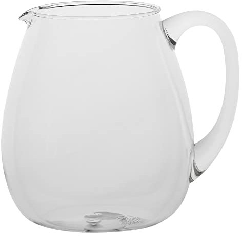 Rose E Tulipani - BROCCA en acrylique 2,5 l couleur transparente - Lavable au lave-vaisselle
