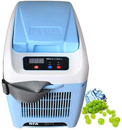 YADLCR 8L Mini Réfrigérateur 12V de Voiture réfrigérateur de Voiture Cooler Box Double Usage Chaud/Froid Portable IceBox Petit congélateur, Camping