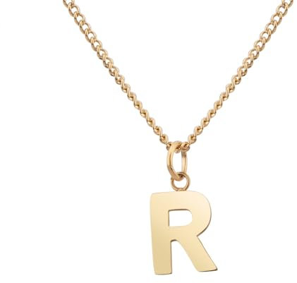 GD GOOD.designs Halskette mit Buchstaben Anhänger R Romy Ronja Rosa Rose Rebecca Rieke Romina Rebekka Rita Ria Raphael Robin Richard Rafael - Valentinstag-Geschenk für Sie und Ihn