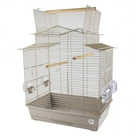 duvoplus, Käfig für Vögel Mocha Iza 3, 58 x 38 x 65 cm, Mokka, Vögel, Mokka, Vögel