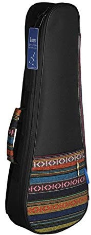 Btuty Ukulelentasche, 53,3 cm, Sopran-Ukulelen-Rucksack, ethnischer Stil, strapazierfähige Baumwolle, dicke Polsterung mit verstellbarem Schultergurt