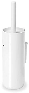 Depot4Design Lunar Toilettenbürste, WC-Bürste wandhängend, Kunststoff, Weiß, Griff Weiß, 1201598