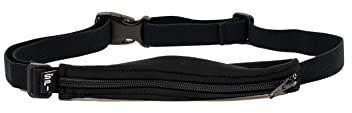 SPIbelt Unisex-Erwachsene Alg-7bb-001-001 Laufgürteltaschen, Schwarz mit schwarzem Reißverschluss (kein Logo)