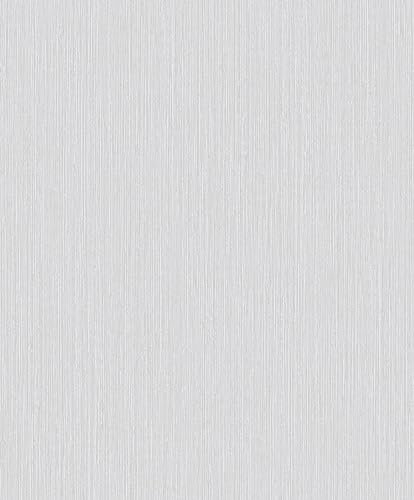Grandeco Vlies Tapete Uni Struktur gestreift grau A49106