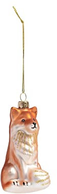 klevering Fuchs Christbaumschmuck Glas Orange 9,5 cm