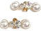 Umiin Juego de 2 pinzas para zapatos, elegantes decoraciones de zapatos de perlas para mujeres y damas, hebilla de metal con diamantes de imitación para bodas, fiestas, dobles, Perla