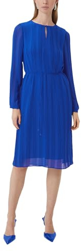 COMMA Chiffonkleid mit Plisséefalten