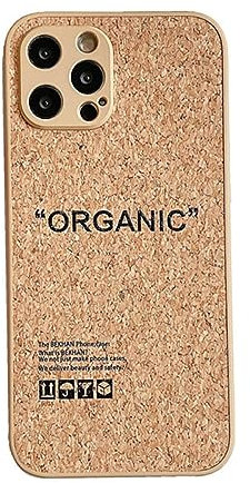 Weiche Handyhülle aus Kork mit Kornetikett und Buchstaben für iPhone 14 13 12 11 Pro Max XR X XS 7 8 14Plus Holzkompresse Sägemehl Atmungsaktive Hülle, M3, für iPhone XS MAX