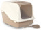 ACE - Heavy Duty Front Opening Cat Toilet, Box & Litter Tray, Scoop & Carbon Filter, Mocha, Large