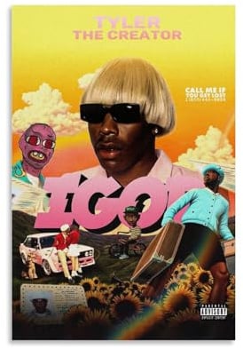 EaUso Tyler The Creator Igor-Album, Sänger-Poster, dekoratives Gemälde, Leinwand, Wandposter und Kunstdruck, moderne Familienschlafzimmer-Dekoration, Poster, 30 x 45 cm