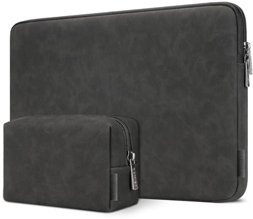 DOMISO 17,3 Pouces Imperméable Housse Sac de Protection Ordinateur Portable Sacoche pour Dell/MSI GS73VR Stealth Pro/HP Envy 17/LG Gram 17/ROG Strix GL702VS/ASUS/Notebooks,Noir