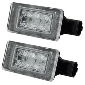 NEGRO 2 pièces lumière de plaque d'immatriculation LED blanche lampe de plaque d'immatriculation adaptée for citroën C3 III C4 adaptée for hayon MK2 C4 adaptée for Cactus C4 adaptée for Picasso II écl