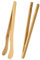 FAST-FX 2 PCS Premium Bamboo Toaster Tongs - Heat Resistant, Non-Toxic, and Ergonomic Wooden Tongs for Toast, Tea, and More