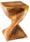 Riess Ambiente Skulpturaler Beistelltisch Helix 30cm Natur Suarholz Handmade in Bali Sitzhocker Couchtisch Nachttisch Sofatisch Massivholztisch